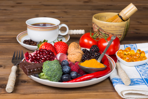 Gesunde Ernähung mit antioxidativen Lebensmitteln